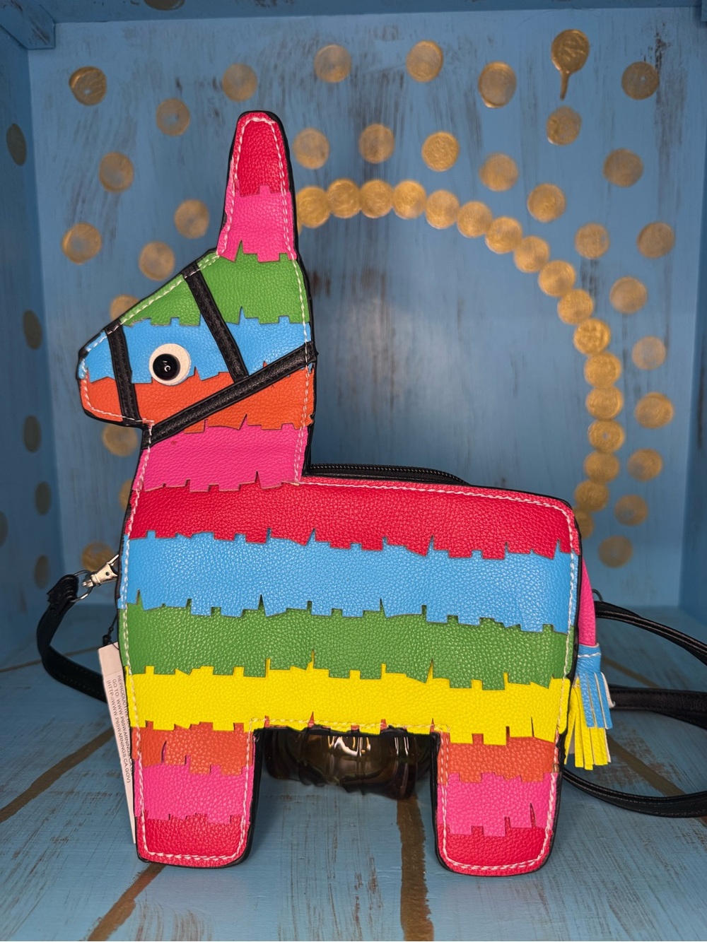 NWT Rainbow Piñata Crossbody Bag